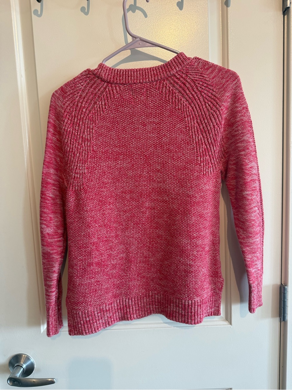 GAP Raspberry Marled Crewneck Sweater - Picture 5 of 5